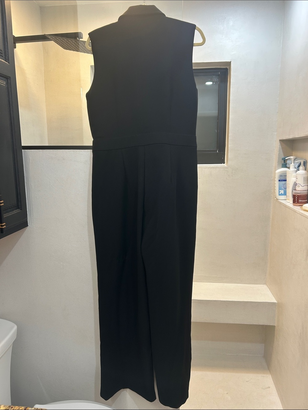 LOFT Black Sleeveless Tailored Jumpsuit - Picture 3 of 4